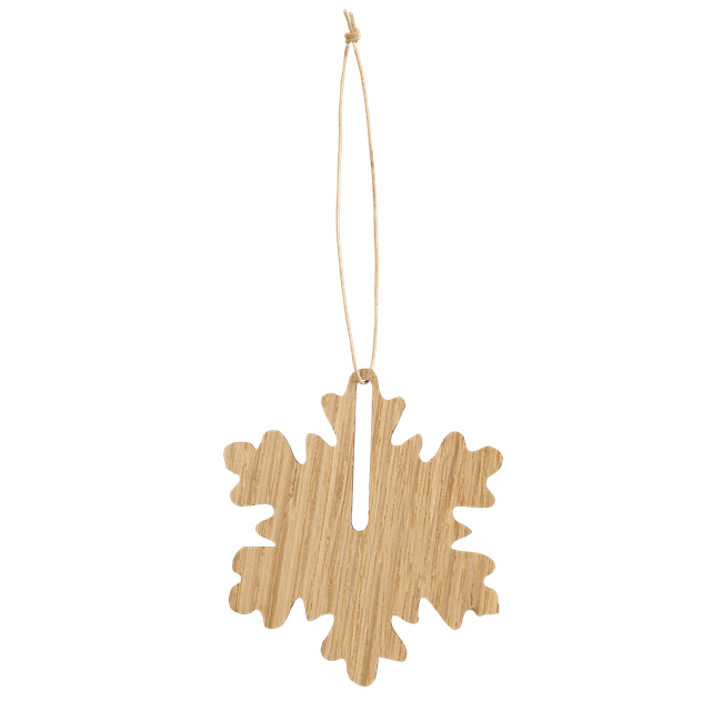 EKTA Living-Christmas Hang On Snowflake-Oak-EK-CHO121